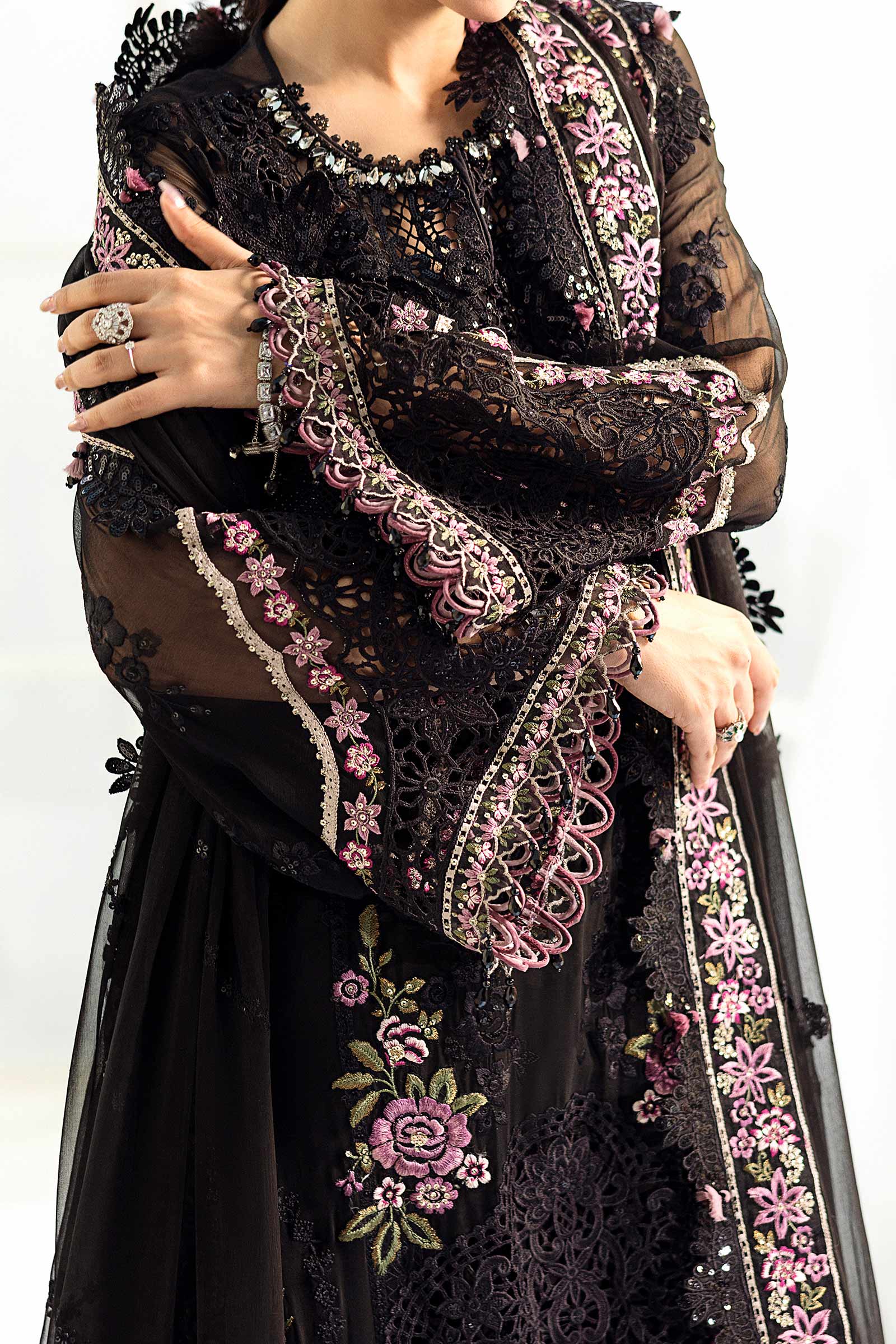 Maria B Unstitched 3 Piece Luxury Chiffon Collection'2025-MPC-25-104