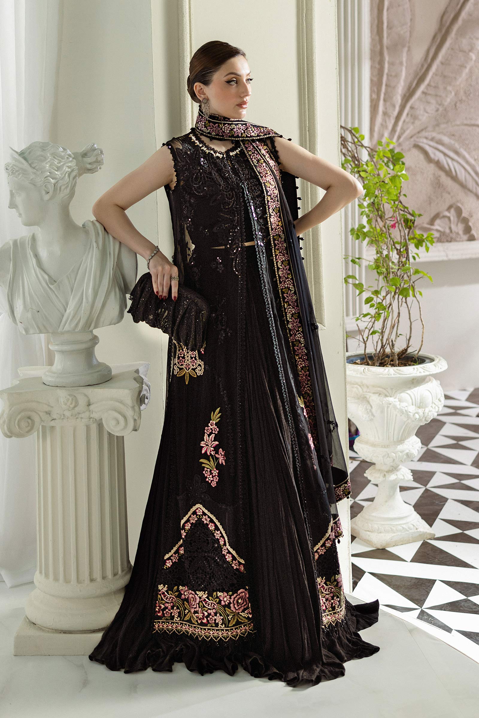 Maria B Unstitched 3 Piece Luxury Chiffon Collection'2025-MPC-25-104