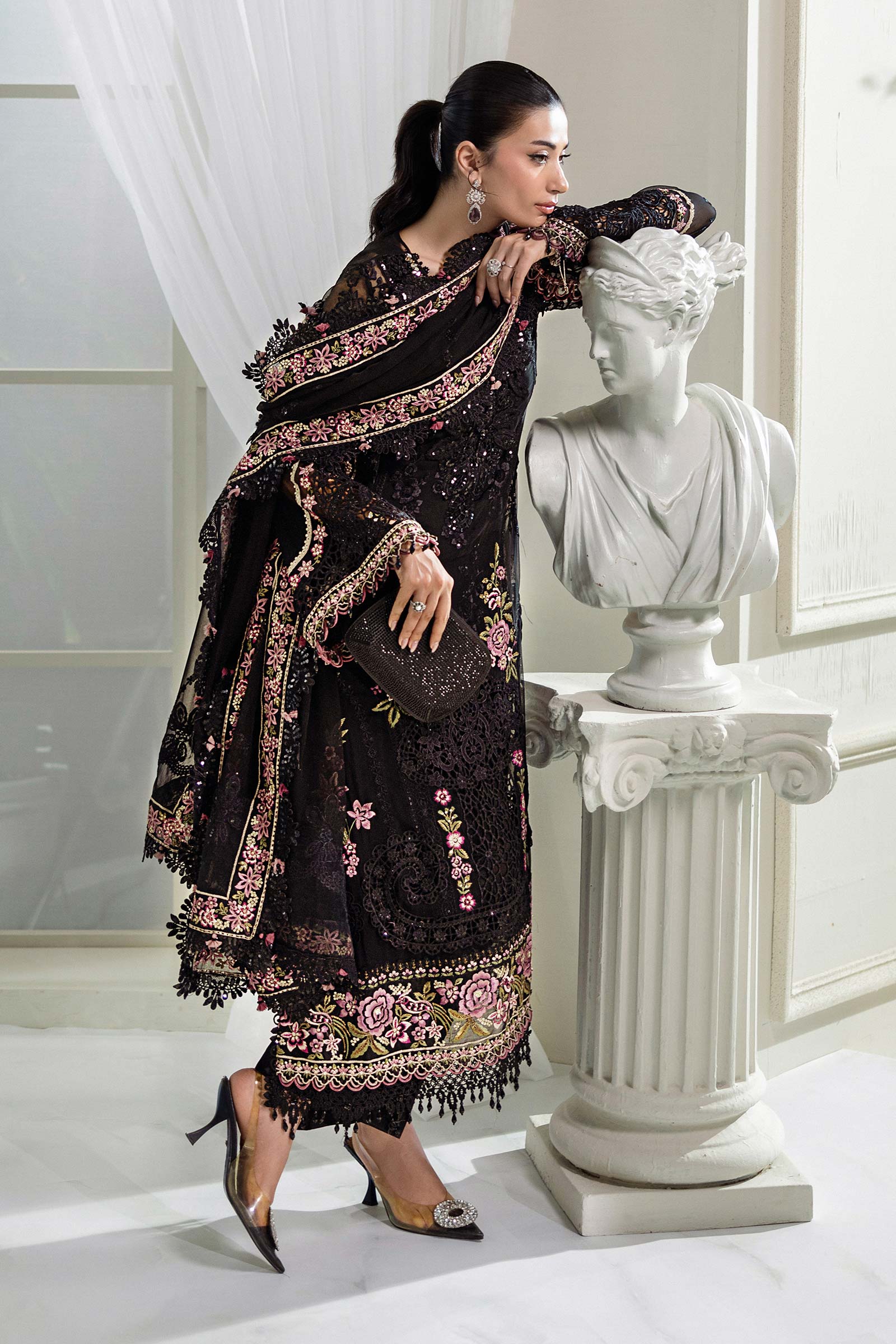 Maria B Unstitched 3 Piece Luxury Chiffon Collection'2025-MPC-25-104