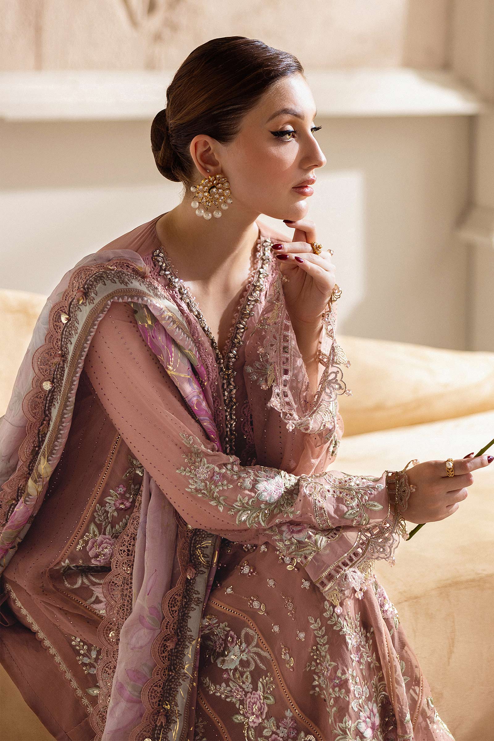 Maria B Unstitched 3 Piece Luxury Chiffon Collection'2025-MPC-25-105