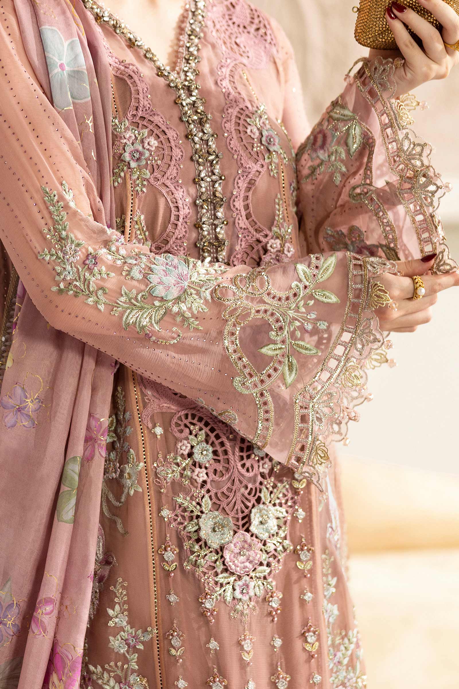Maria B Unstitched 3 Piece Luxury Chiffon Collection'2025-MPC-25-105