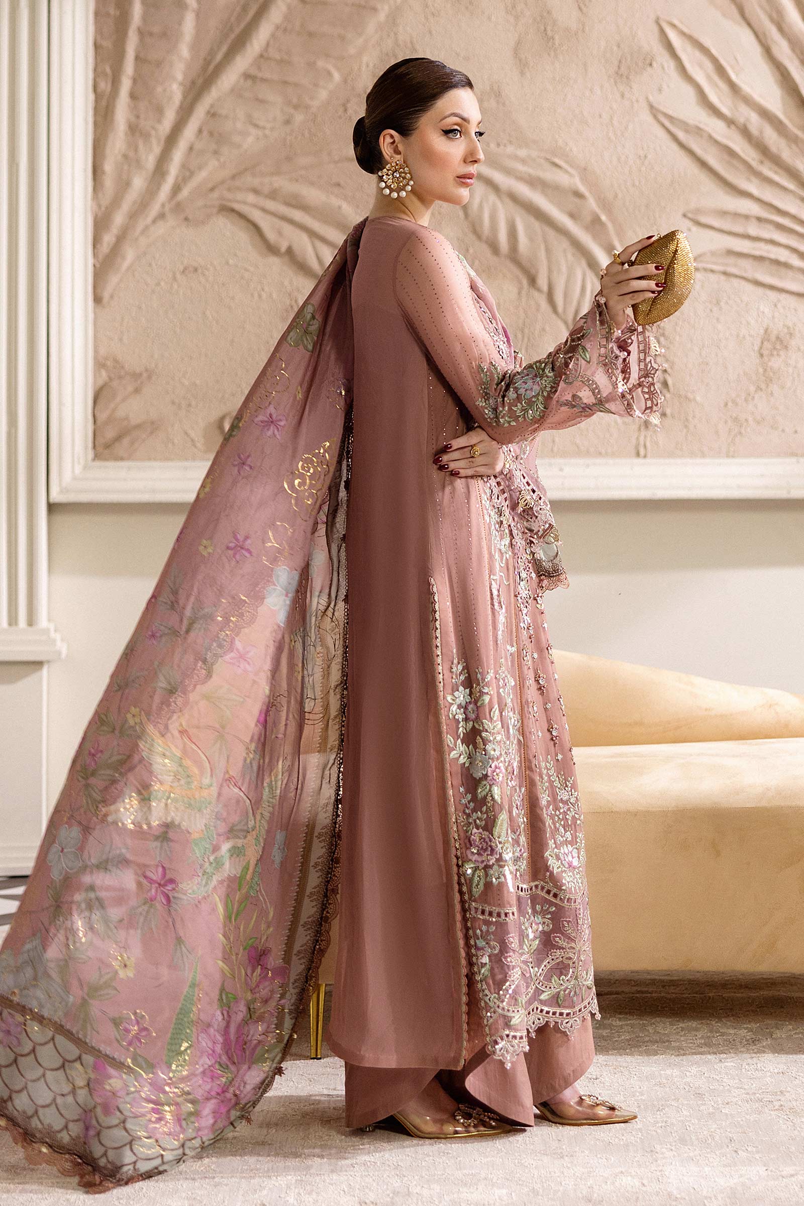 Maria B Unstitched 3 Piece Luxury Chiffon Collection'2025-MPC-25-105