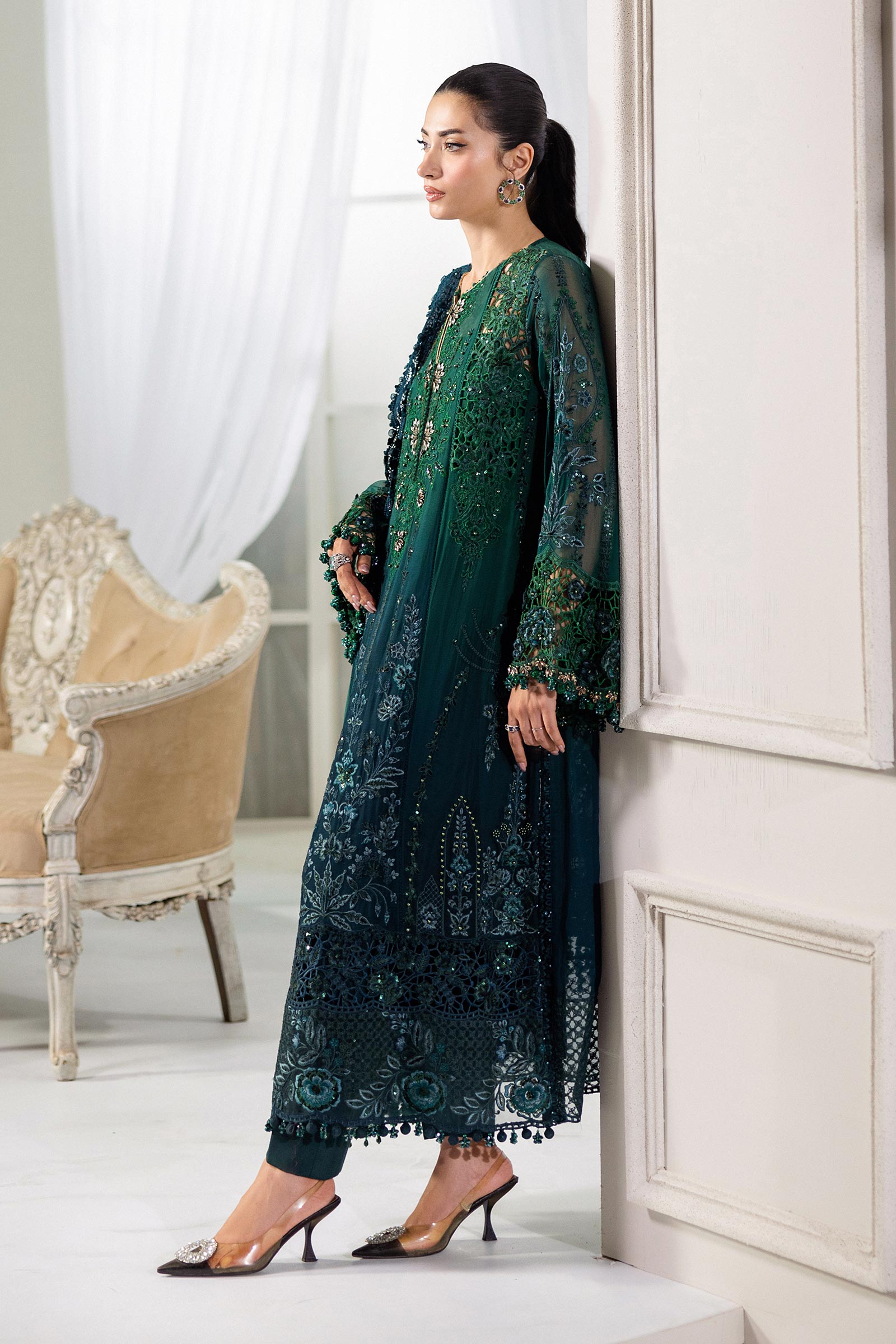 Maria B Unstitched 3 Piece Luxury Chiffon Collection'2025-MPC-25-106