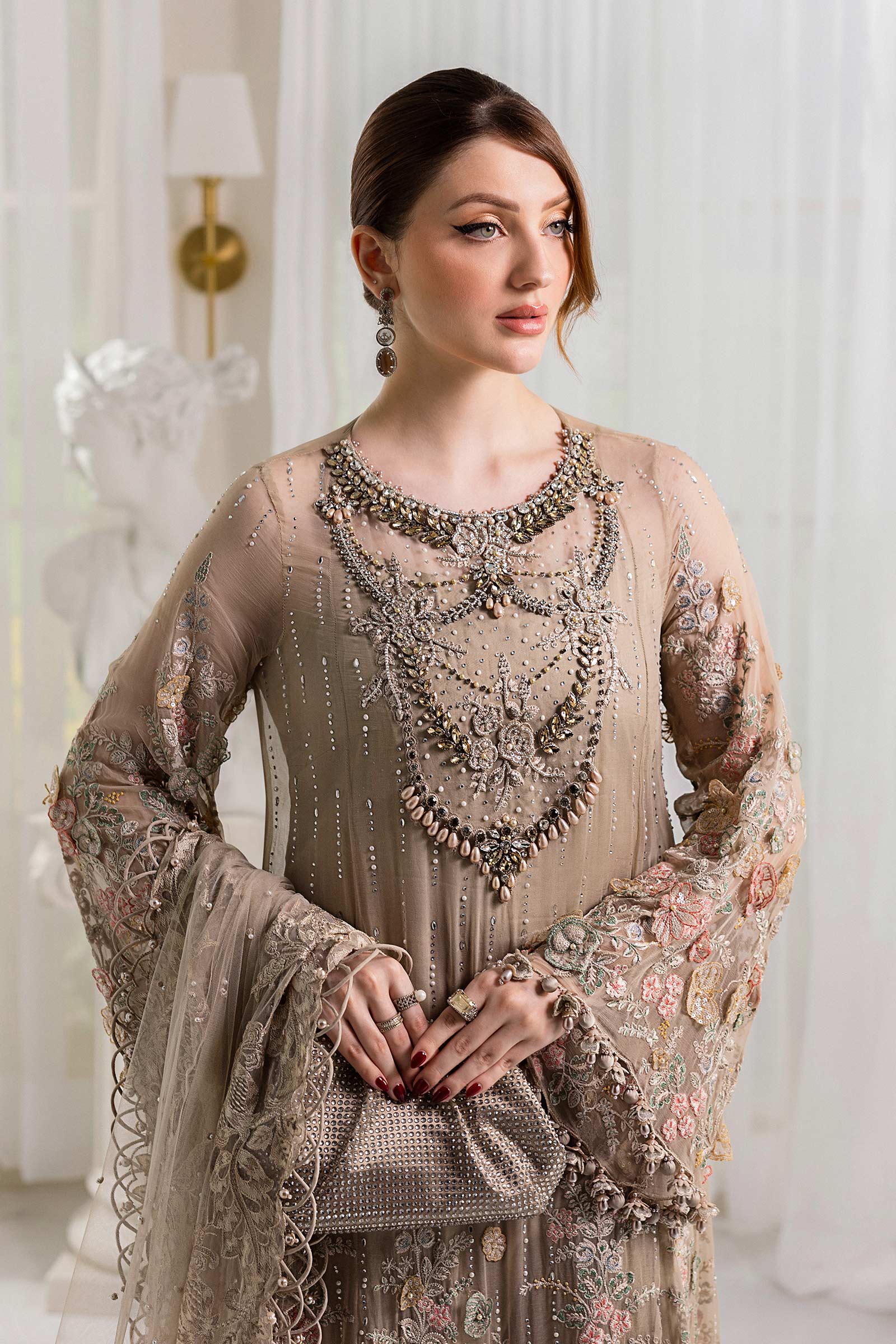 Maria B Unstitched 3 Piece Luxury Chiffon Collection'2025-MPC-25-107