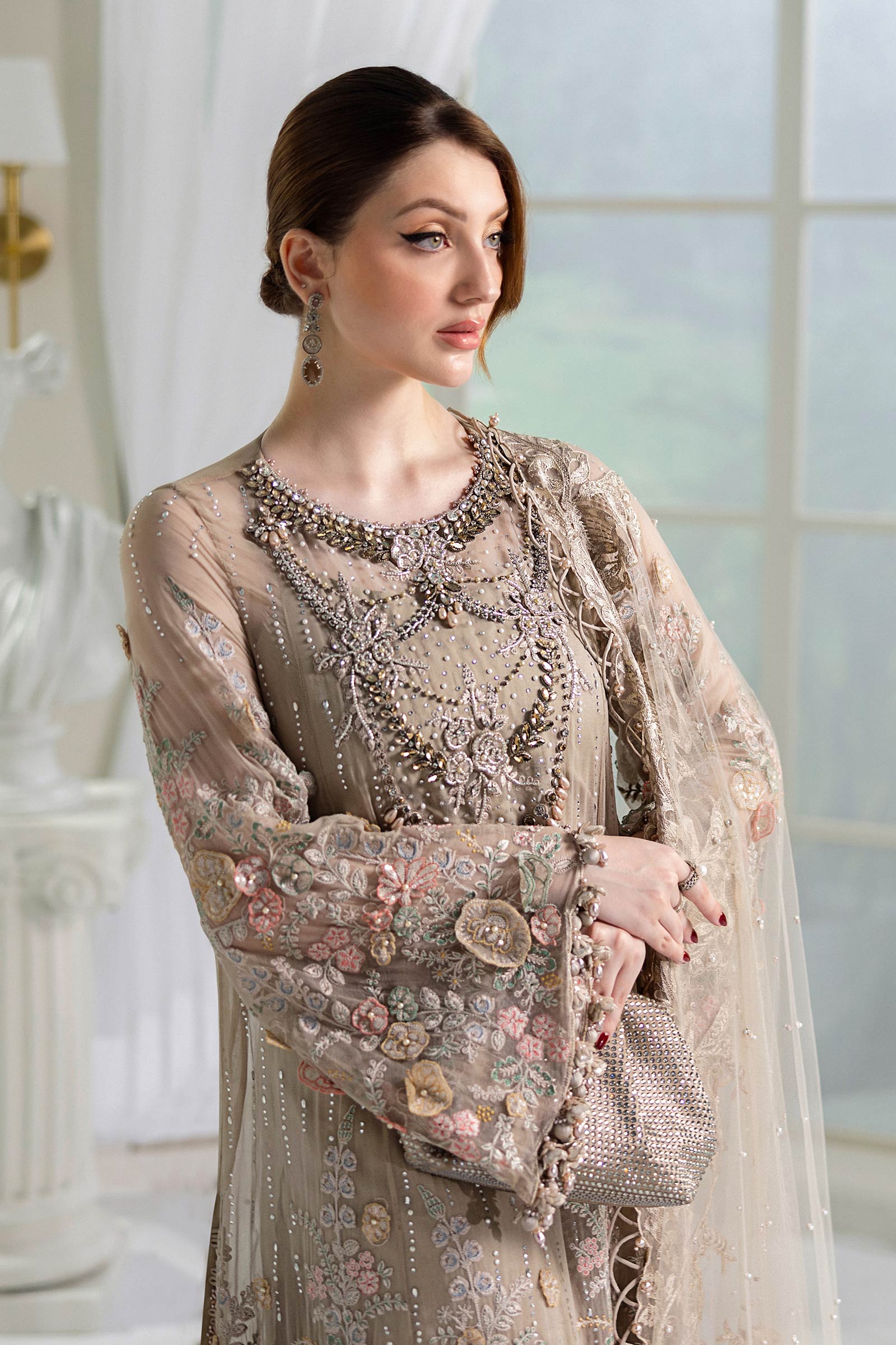 Maria B Unstitched 3 Piece Luxury Chiffon Collection'2025-MPC-25-107