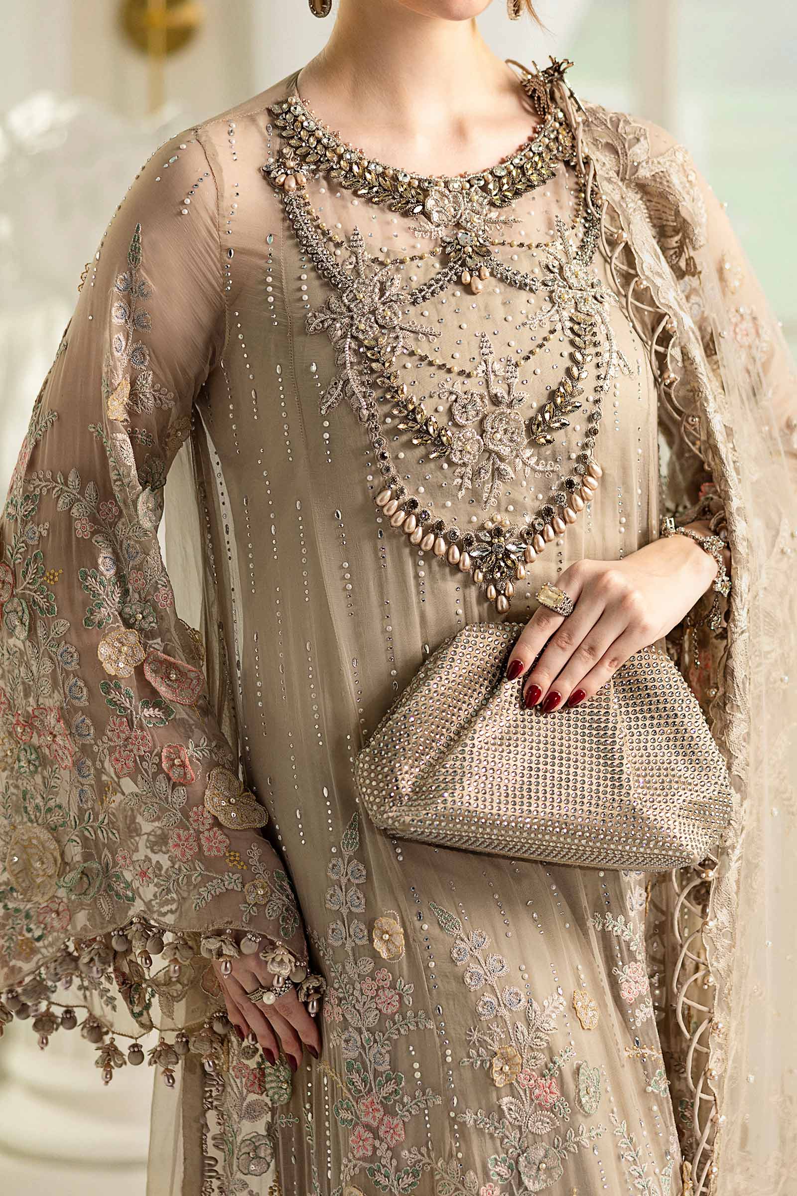 Maria B Unstitched 3 Piece Luxury Chiffon Collection'2025-MPC-25-107