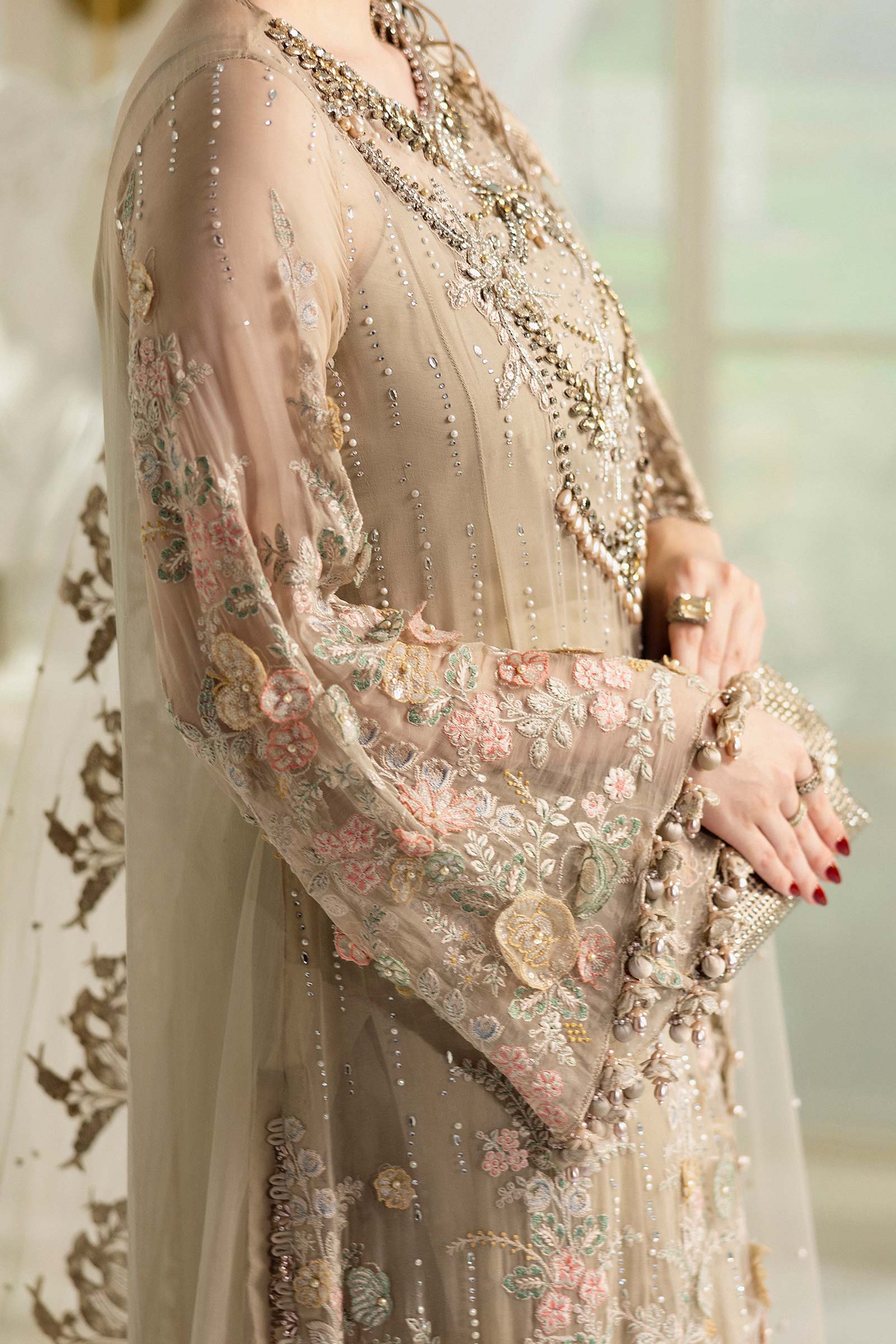 Maria B Unstitched 3 Piece Luxury Chiffon Collection'2025-MPC-25-107