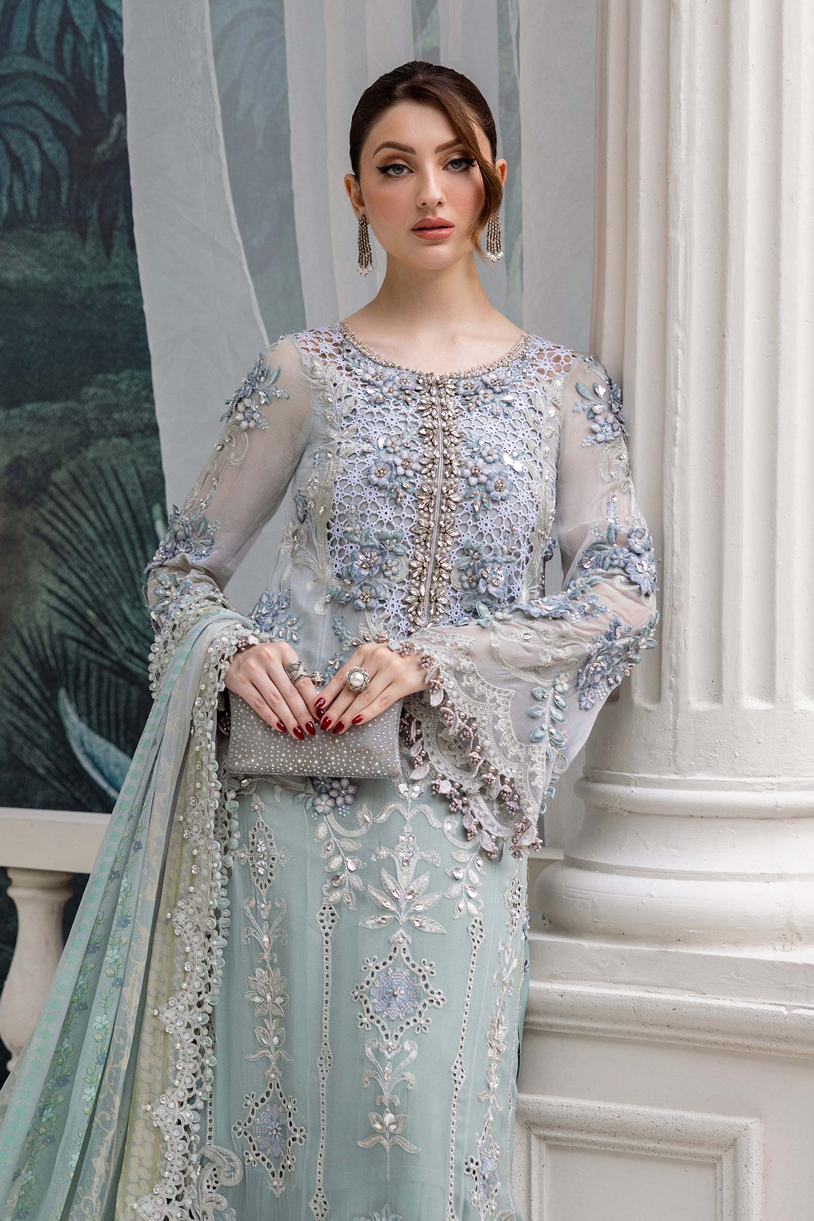 Maria B Unstitched 3 Piece Luxury Chiffon Collection'2025-MPC-25-108