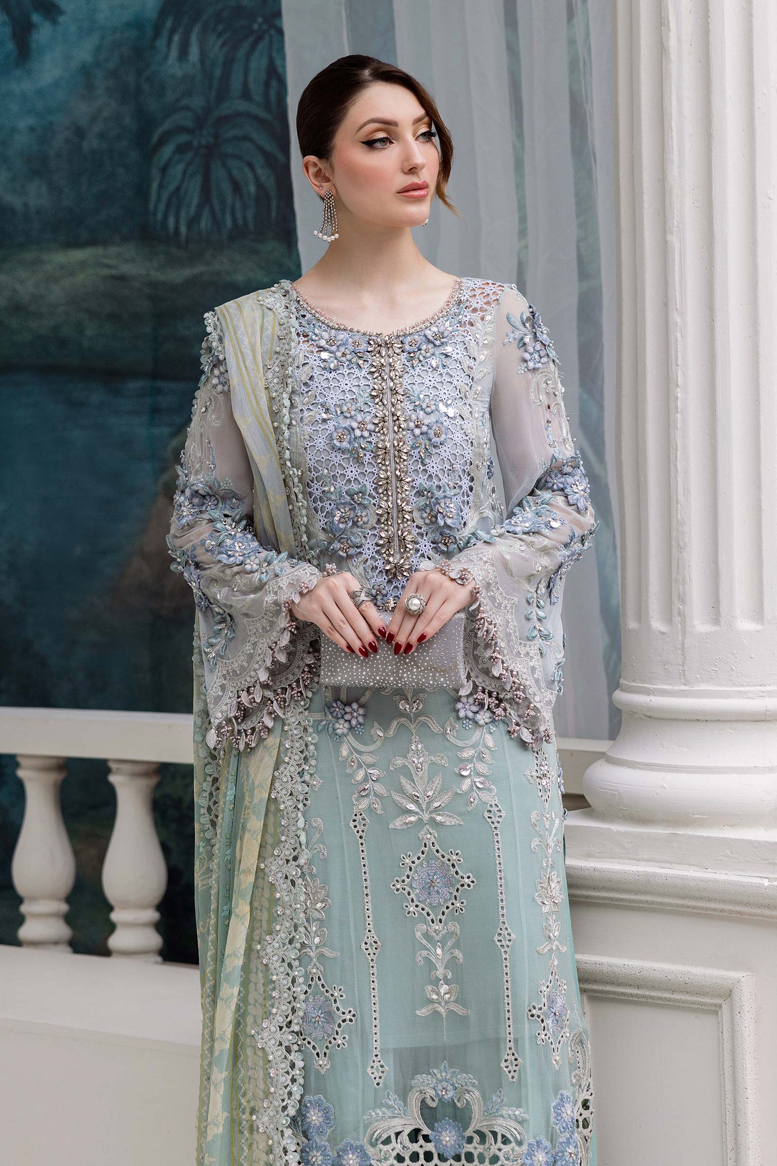 Maria B Unstitched 3 Piece Luxury Chiffon Collection'2025-MPC-25-108