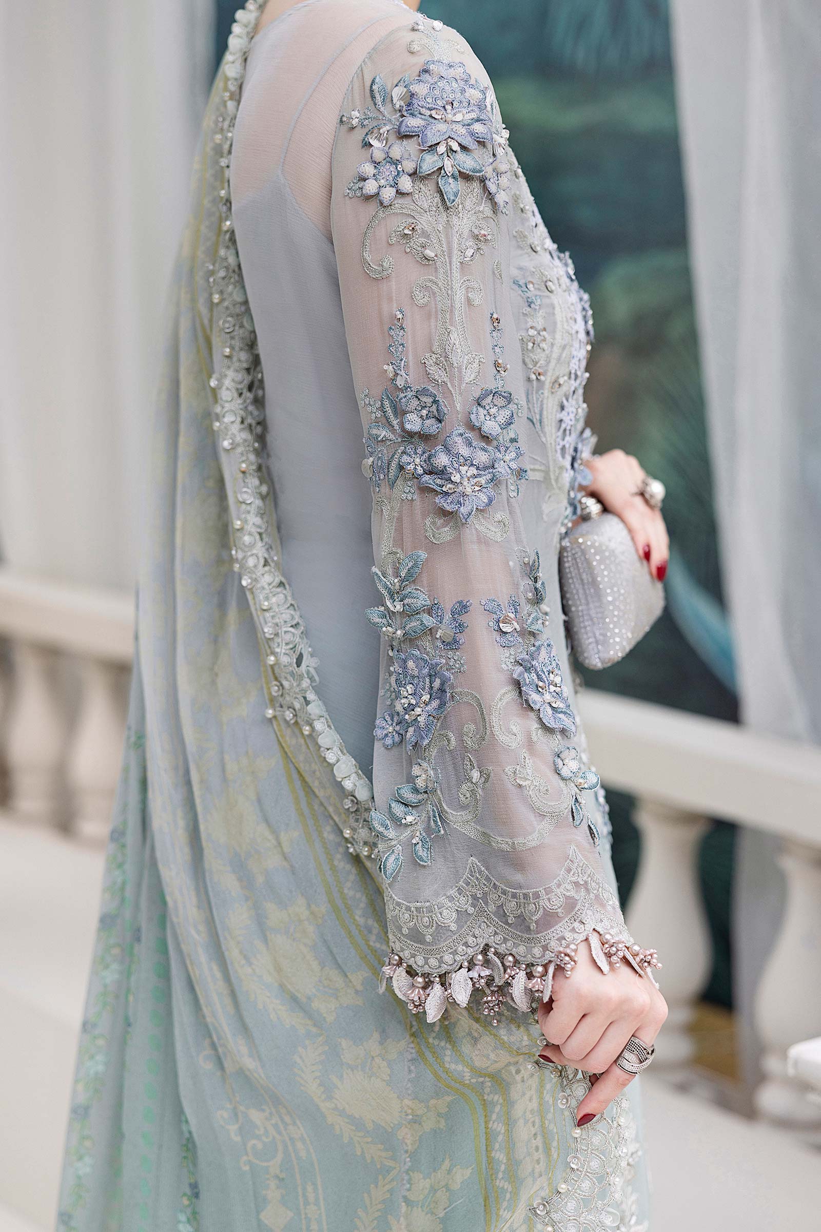 Maria B Unstitched 3 Piece Luxury Chiffon Collection'2025-MPC-25-108