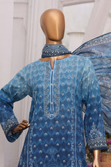 Magic By HZ Unstitched 3 Piece Airjet Digital Printed Lawn Collection'2025-MPC-586