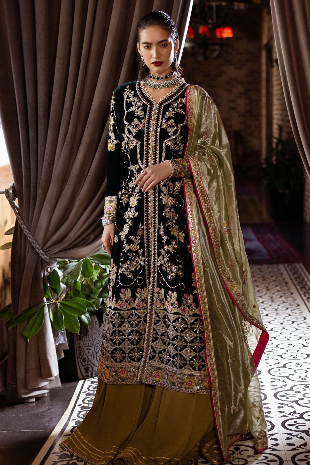 Deja Vu by Mushq Unstitched 3 Piece Velvet Collection ‘2024-MPS-03