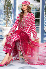 M Prints By Maria B Unstitched 3 Piece Luxury Emb Lawn Eid 2 Edit Collection'2024-MPT-2208-A