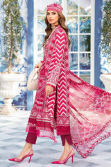 M Prints By Maria B Unstitched 3 Piece Luxury Emb Lawn Eid 2 Edit Collection'2024-MPT-2208-A