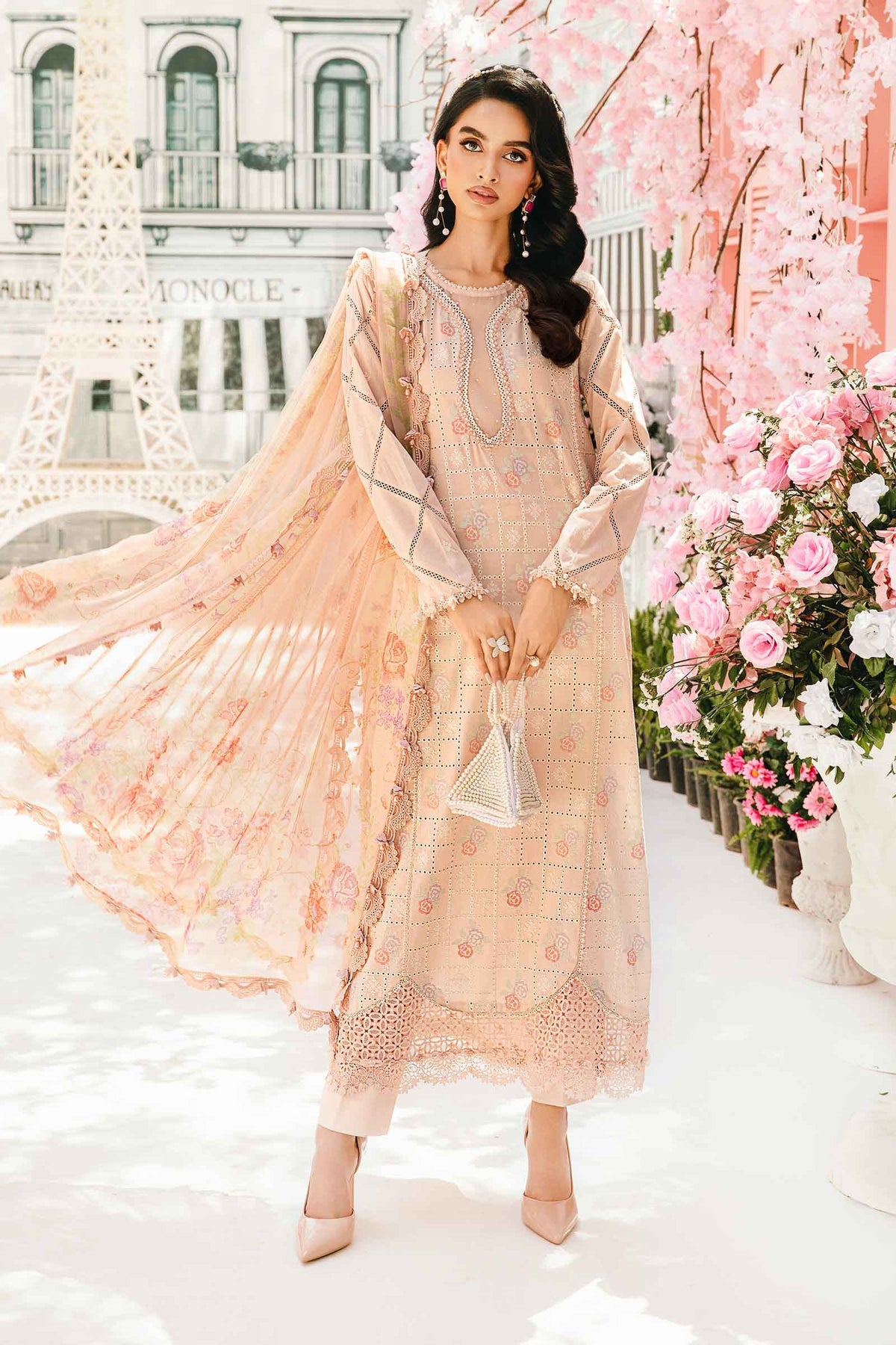 M.Prints By Maria B Unstitched 3 Piece Eid Edit Summer Collection'2025-MPT-01-A