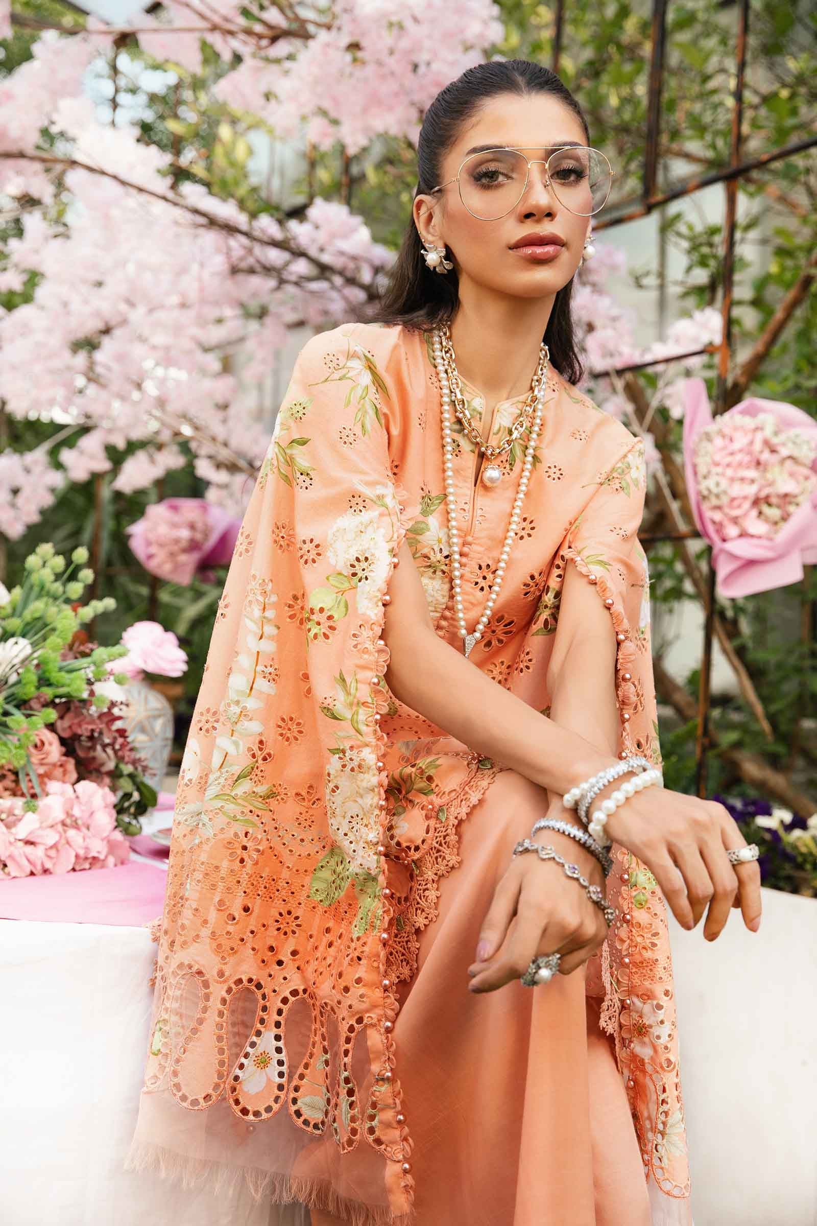 M.Prints By Maria B Unstitched 3 Piece Eid Edit Summer Collection'2025-MPT-02-A