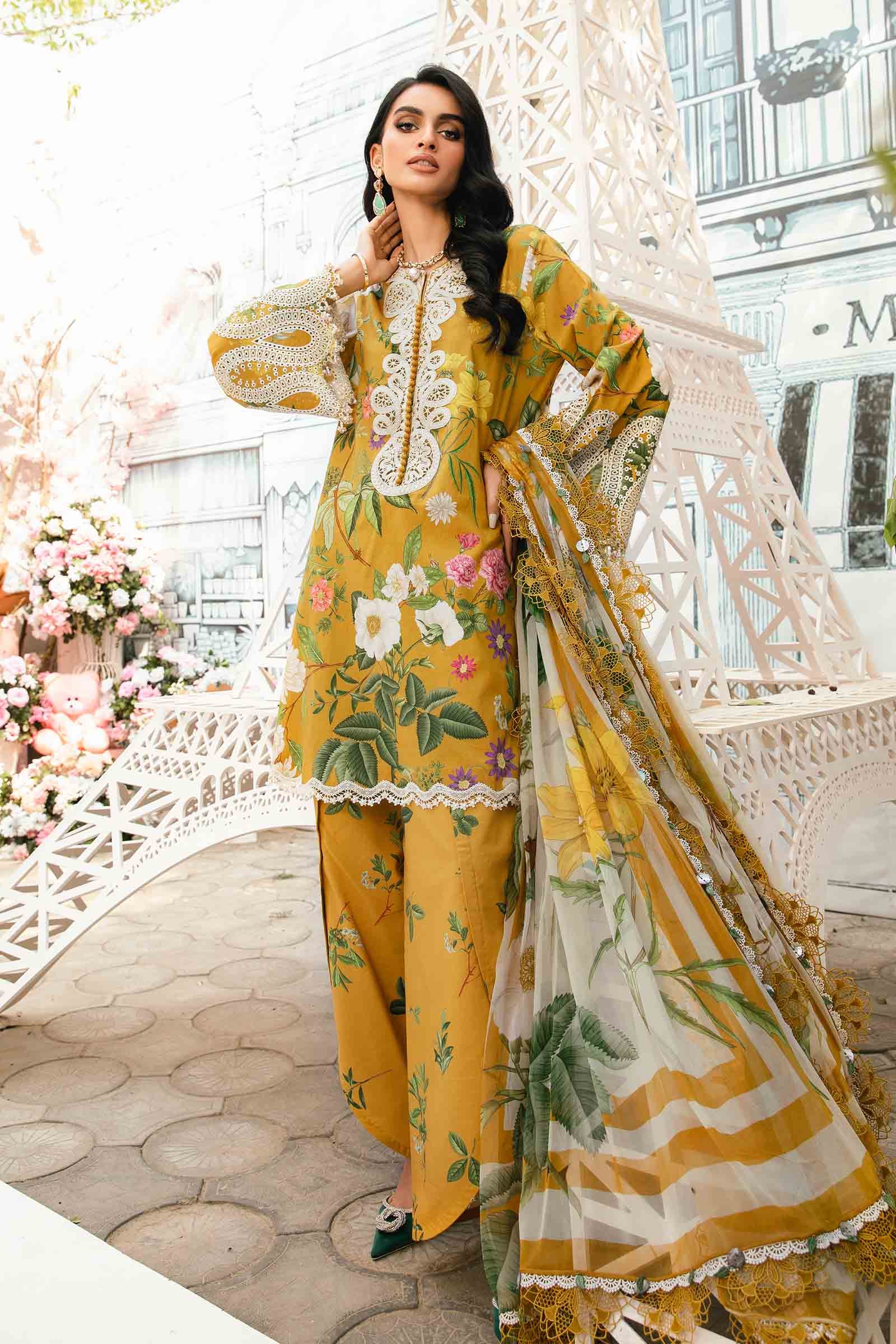 M.Prints By Maria B Unstitched 3 Piece Eid Edit Summer Collection'2025-MPT-04-B