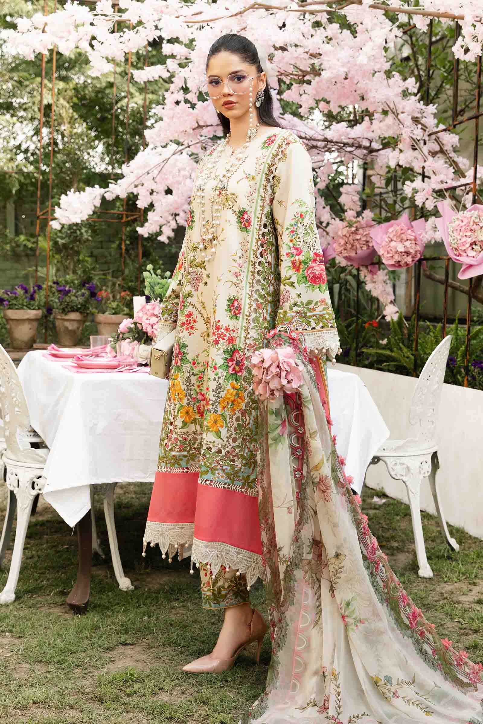M.Prints By Maria B Unstitched 3 Piece Eid Edit Summer Collection'2025-MPT-05-A