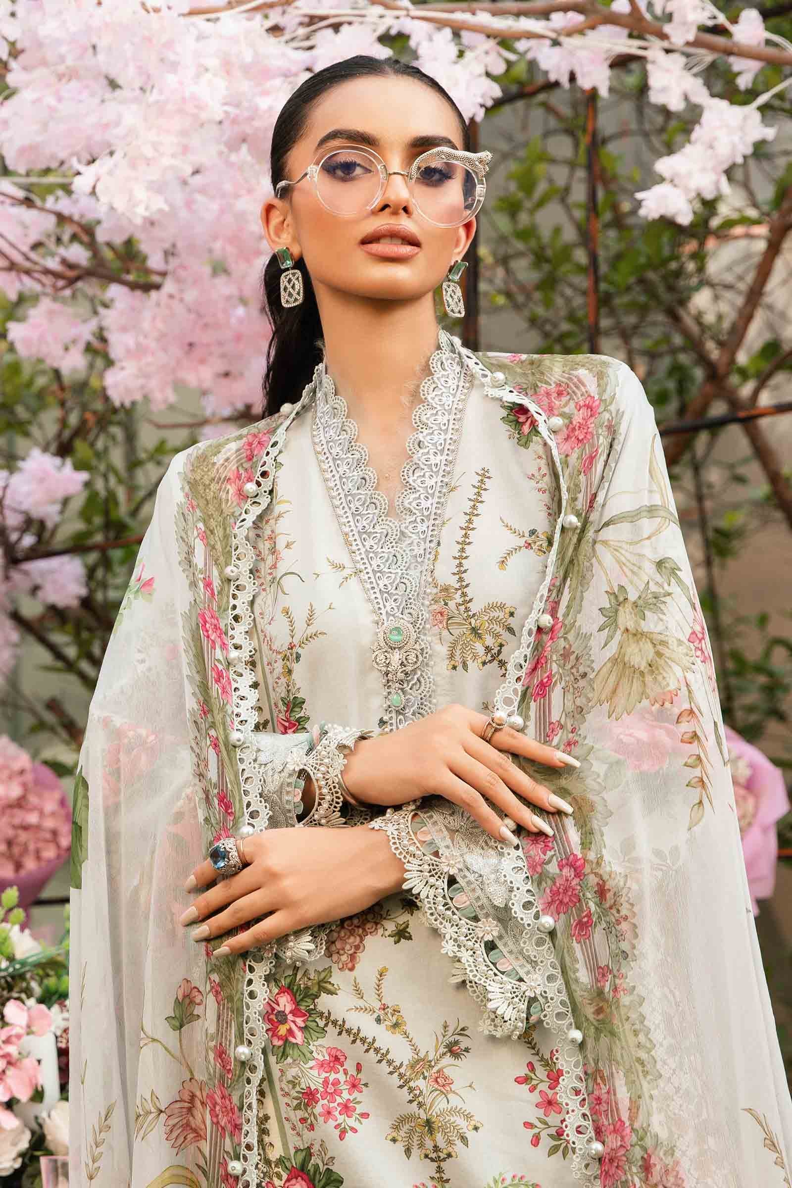 M.Prints By Maria B Unstitched 3 Piece Eid Edit Summer Collection'2025-MPT-05-B