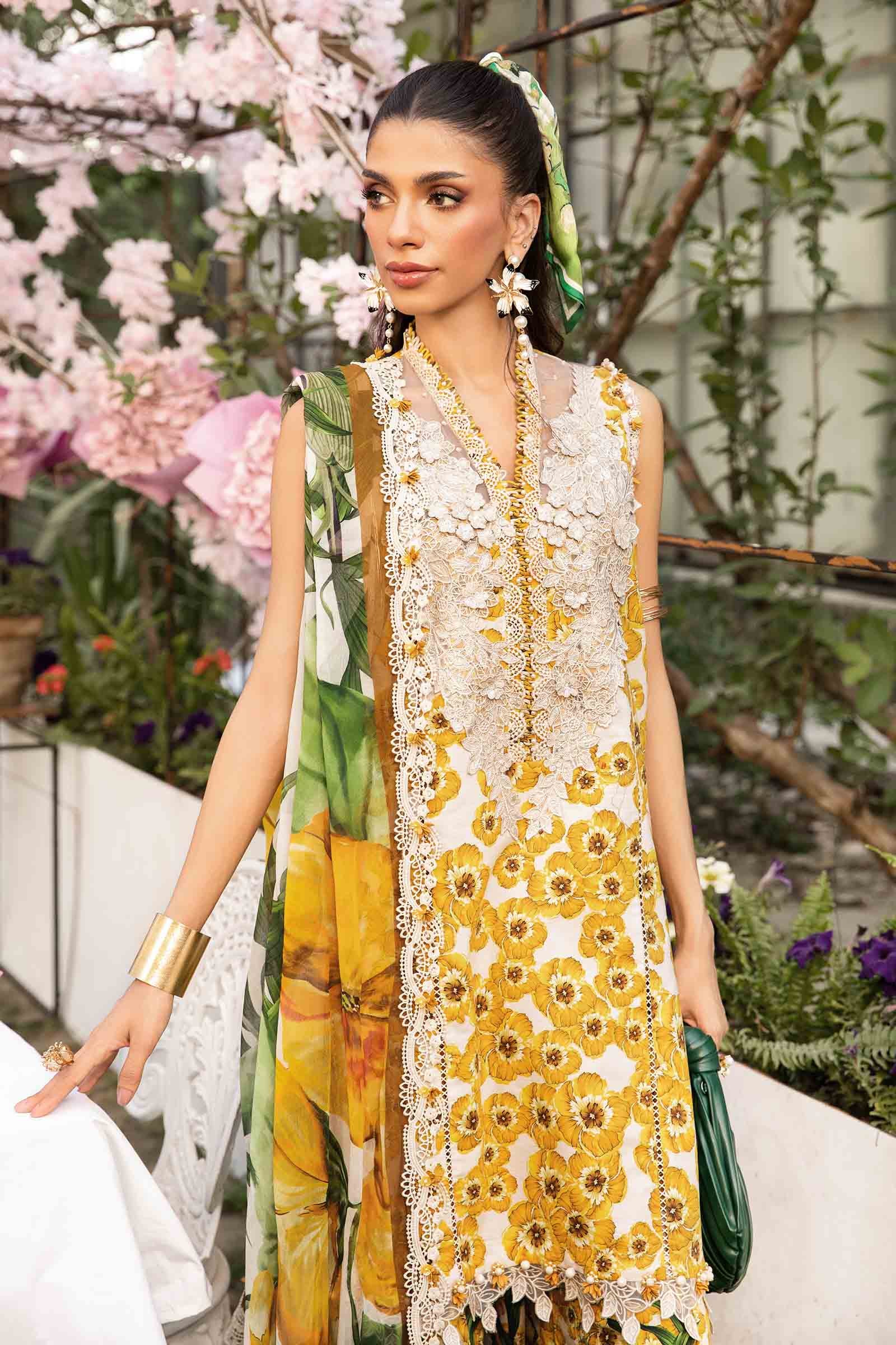 M.Prints By Maria B Unstitched 3 Piece Eid Edit Summer Collection'2025-MPT-06-A