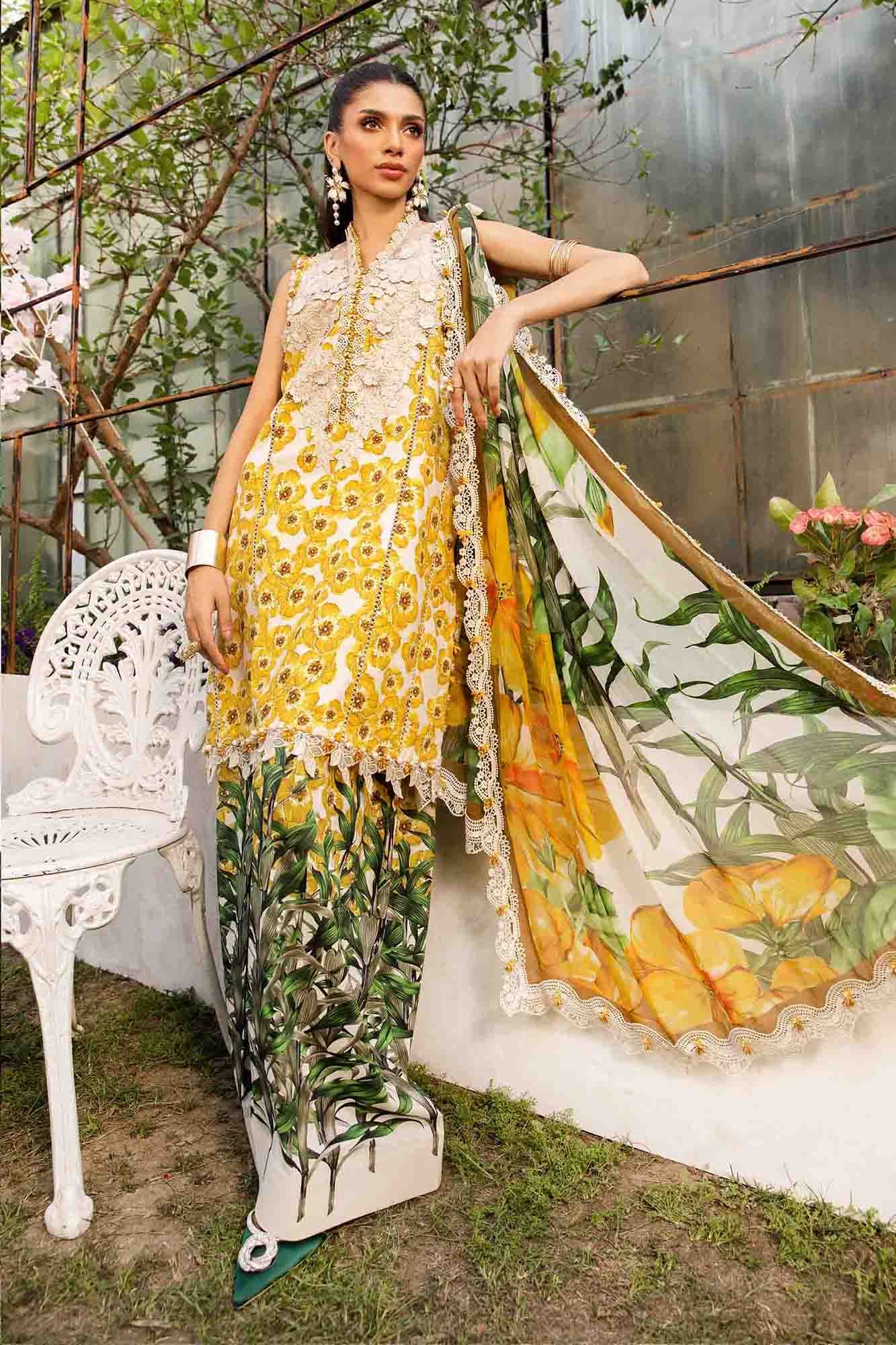 M.Prints By Maria B Unstitched 3 Piece Eid Edit Summer Collection'2025-MPT-06-A