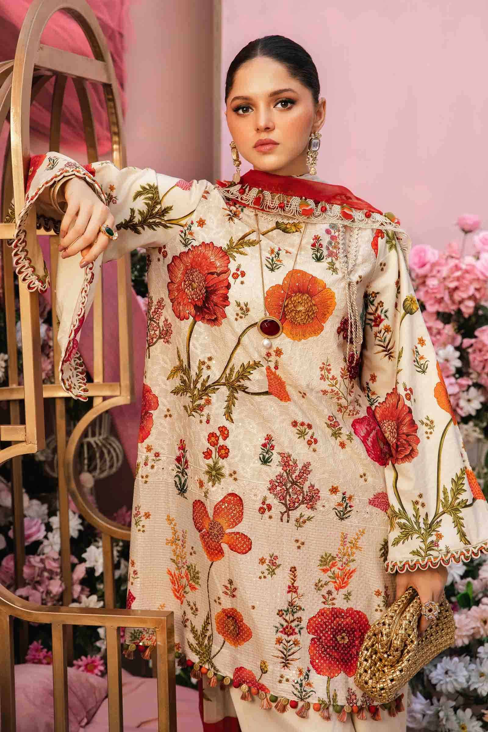 M.Prints By Maria B Unstitched 3 Piece Eid Edit Summer Collection'2025-MPT-07-A