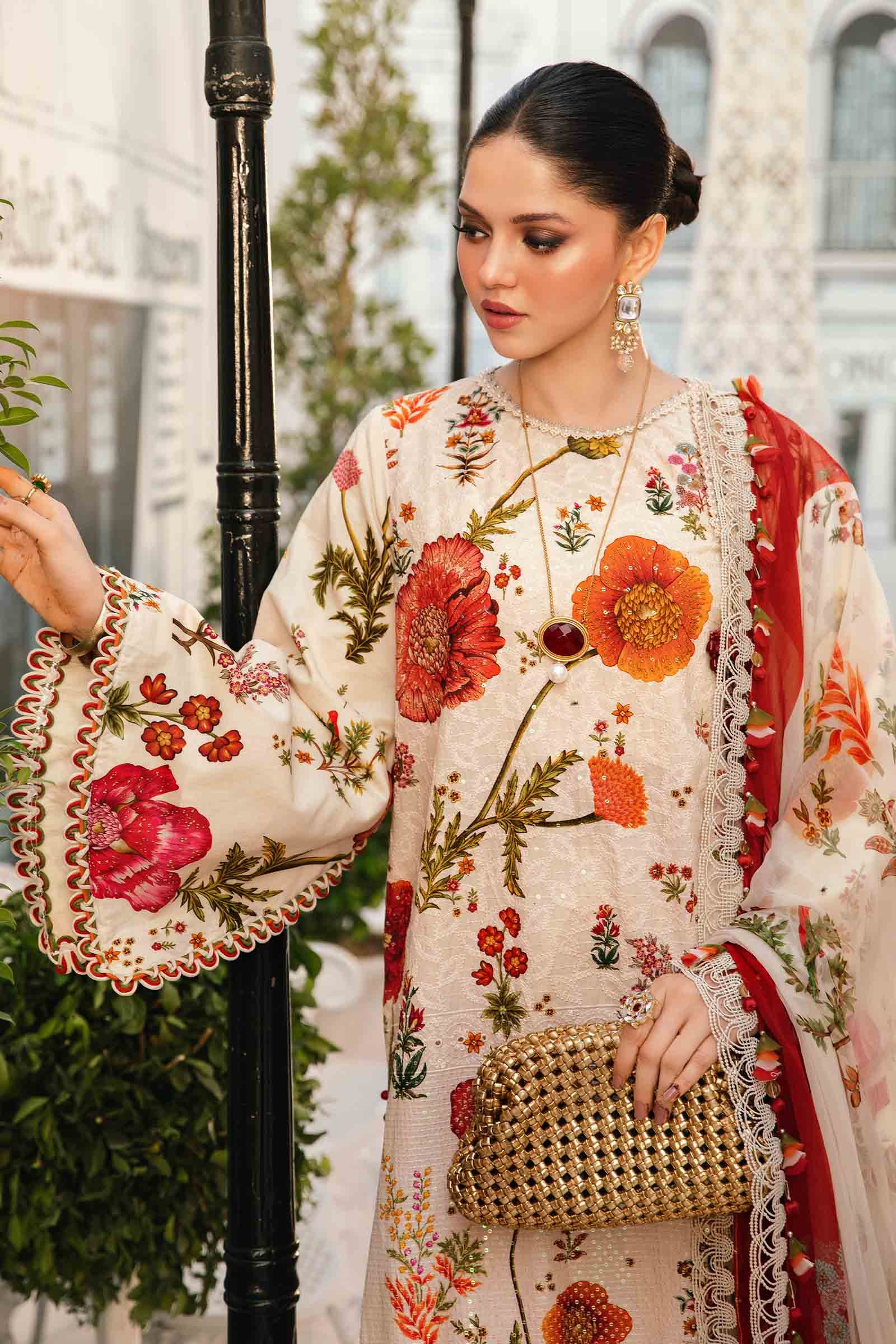 M.Prints By Maria B Unstitched 3 Piece Eid Edit Summer Collection'2025-MPT-07-A