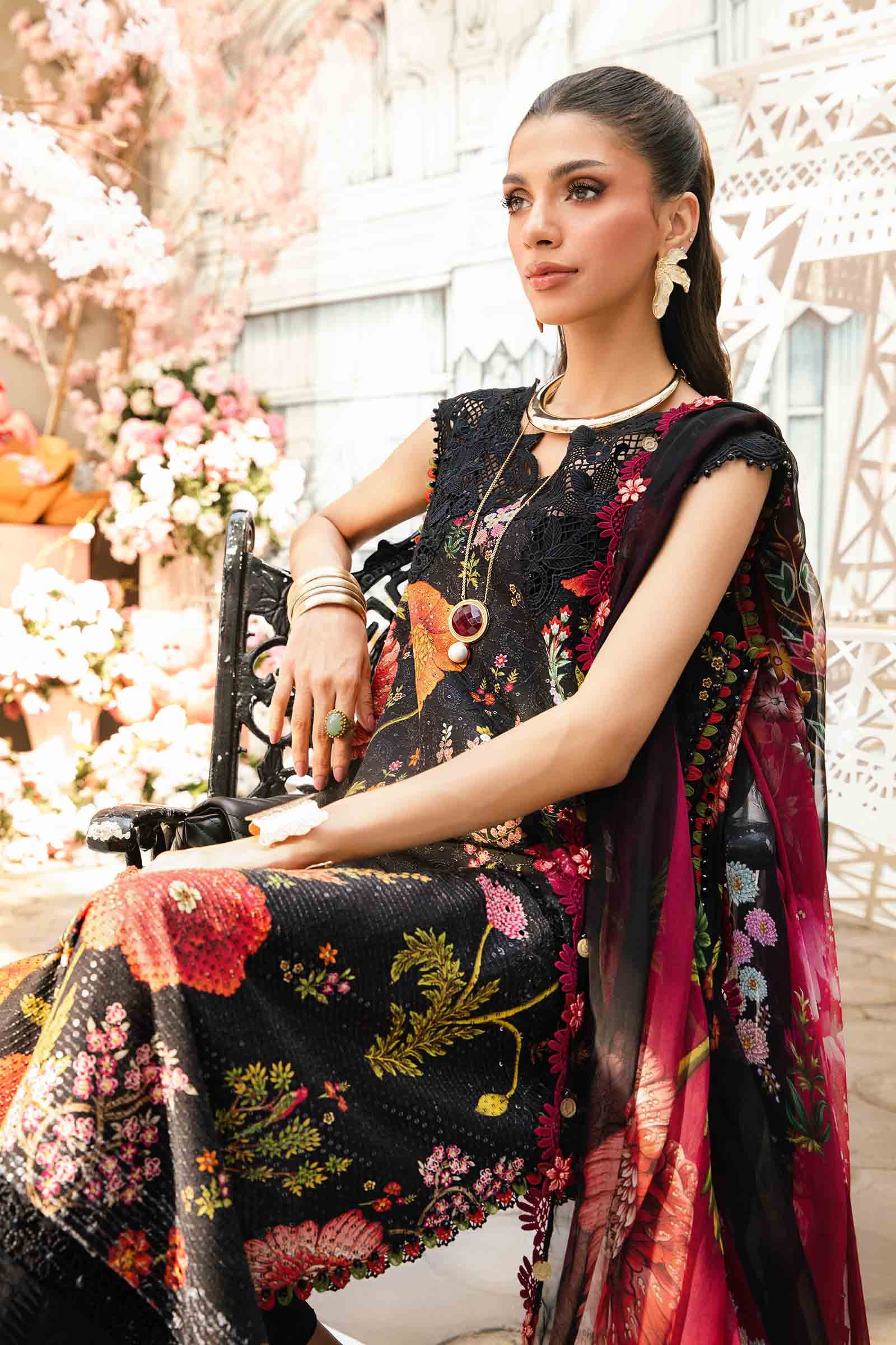 M.Prints By Maria B Unstitched 3 Piece Eid Edit Summer Collection'2025-MPT-07-B