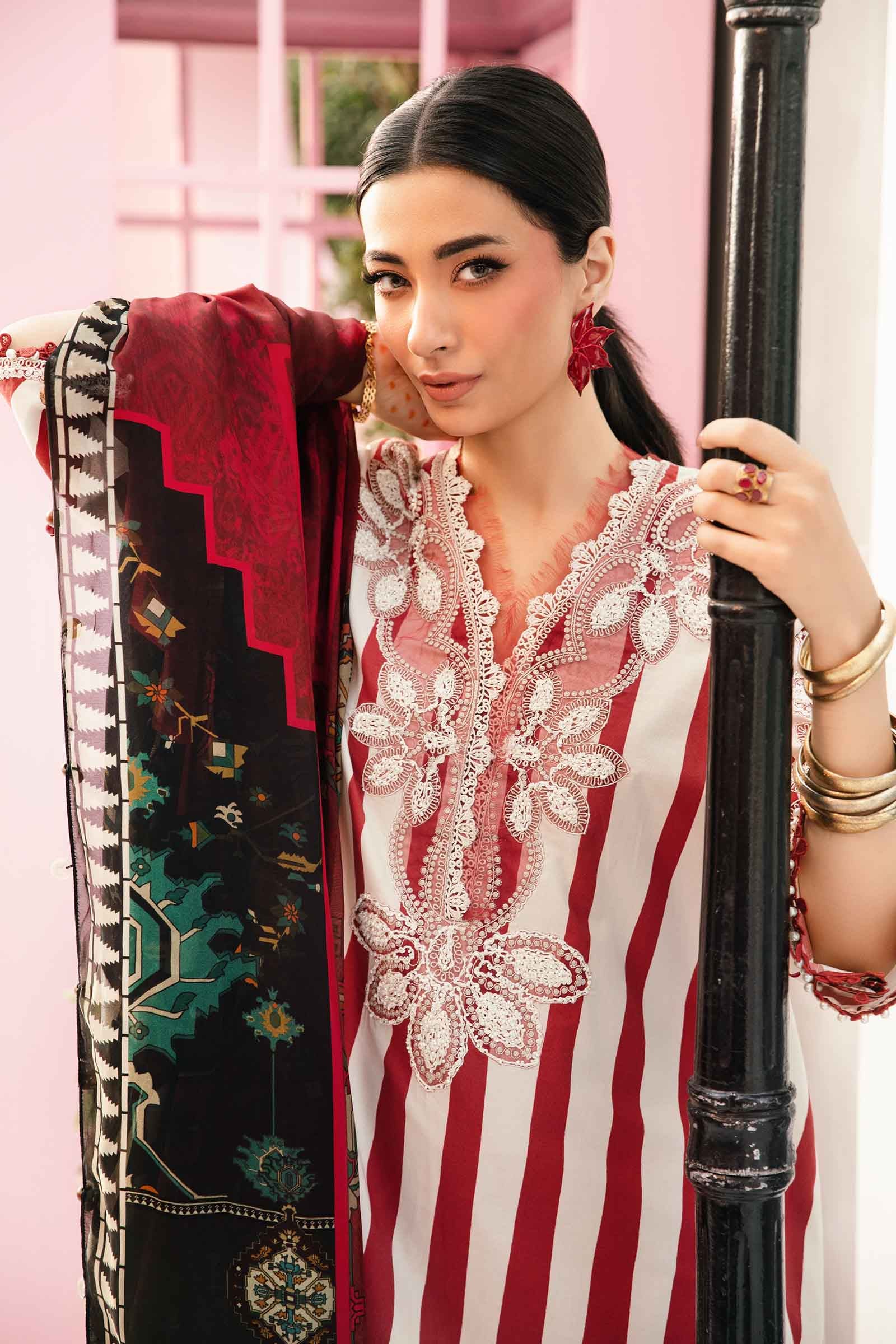 M.Prints By Maria B Unstitched 3 Piece Eid Edit Summer Collection'2025-MPT-09-A