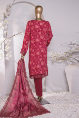 Muse Luxury By HZ Unstitched 3 Piece Emb Raw Silk Collection'2024-MRE-151