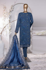 Muse Luxury By HZ Unstitched 3 Piece Emb Raw Silk Collection'2024-MRE-152