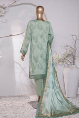 Muse Luxury By HZ Unstitched 3 Piece Emb Raw Silk Collection'2024-MRE-157