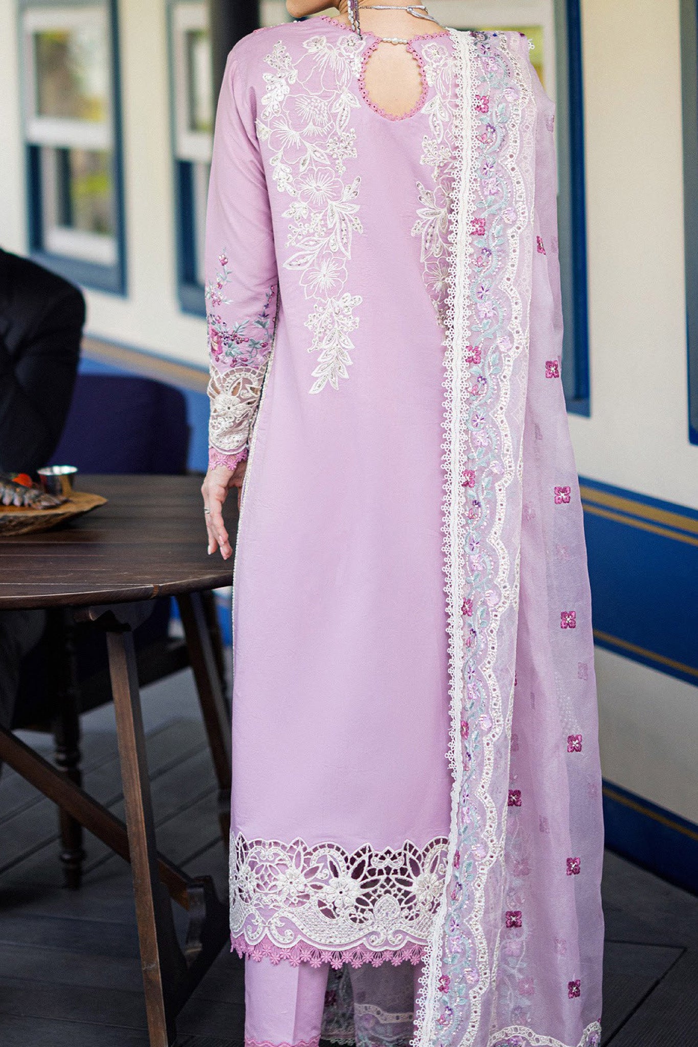 Orient Express By Mushq Unstitched 3 Piece Luxury Emb Lawn Collection'2024-MSF-06-Raffine