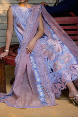 Orient Express By Mushq Unstitched 3 Piece Luxury Emb Lawn Collection'2024-MSF-08-Soleil