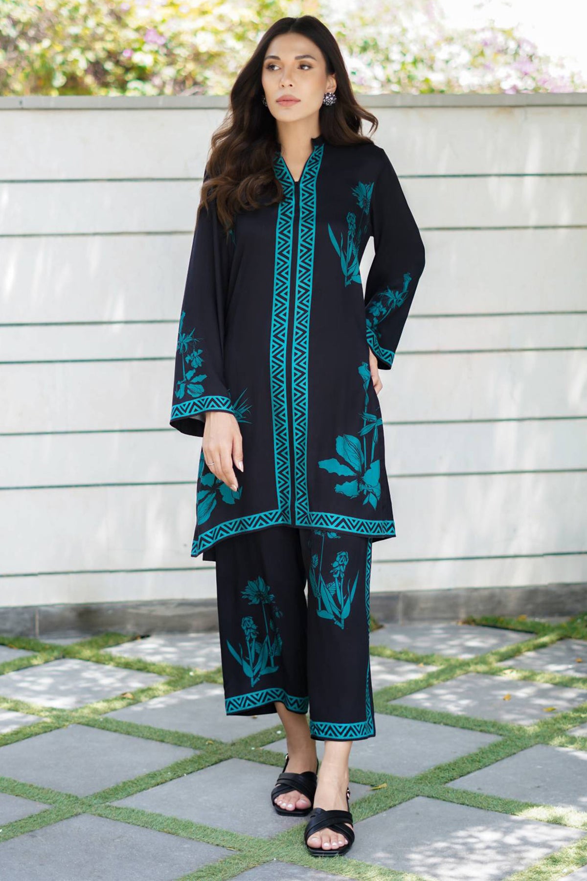 Print Edit By Sahar Unstitched 2 Piece Marina Fall Collection'2024-MT-01