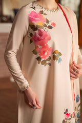 Maverick By Sheenora Stitched Party Wear Collection'2025-CREAMY BLOOM