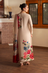 Maverick By Sheenora Stitched Party Wear Collection'2025-CREAMY BLOOM