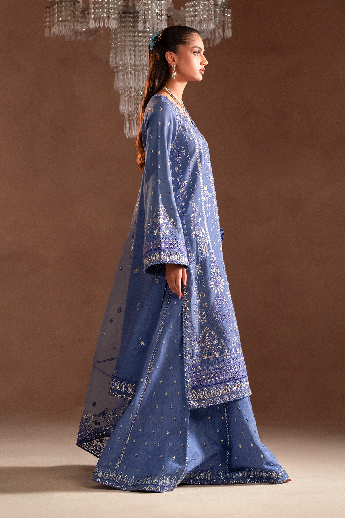 Selene Korean by Emaan Adeel Unstitched 3 Piece Raw Silk Collection'2024-Lunelle