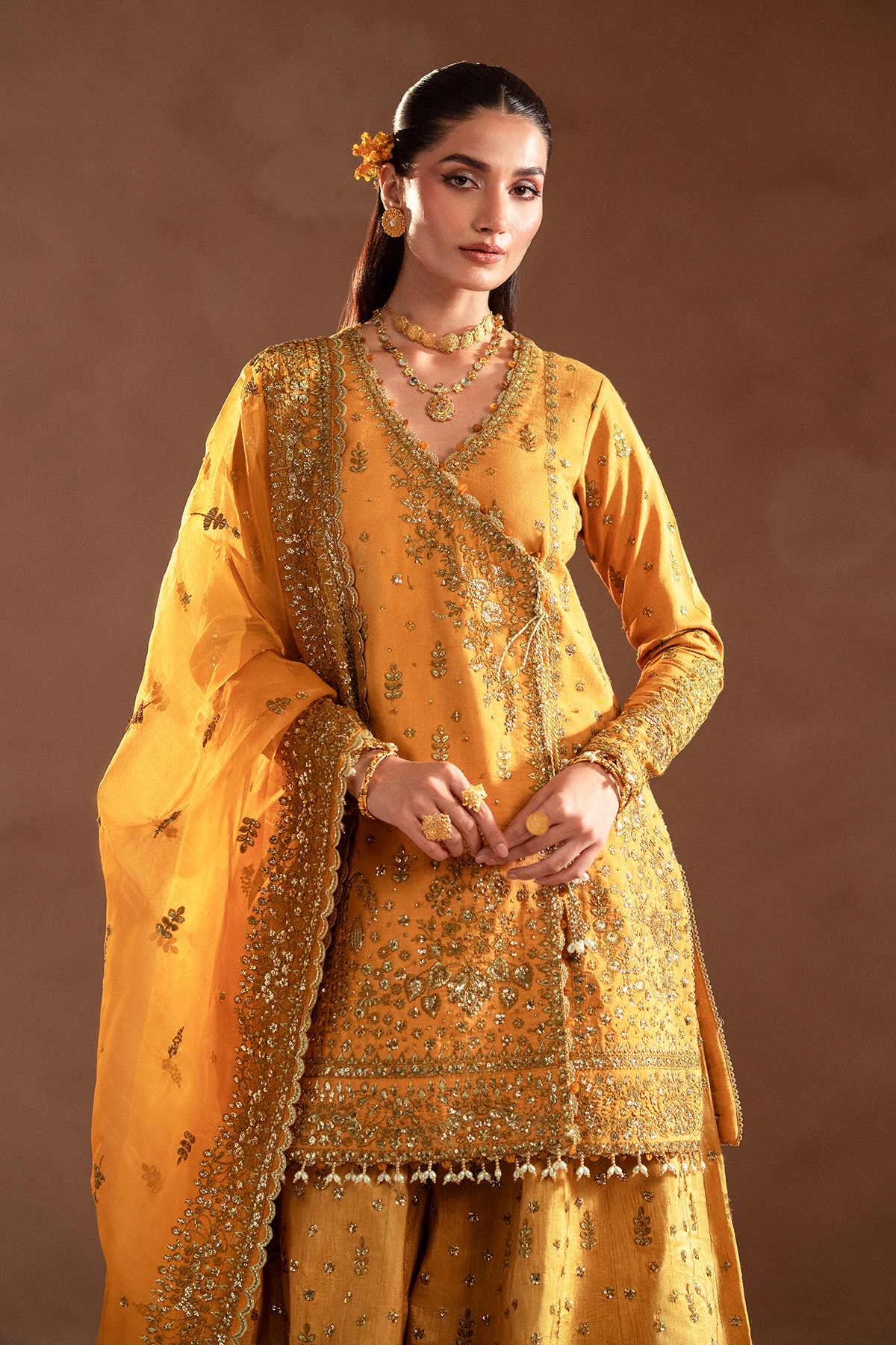 Selene Korean by Emaan Adeel Unstitched 3 Piece Raw Silk Collection'2024-Veloria