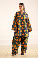 Fleur By Sheenora Stitched 2 Piece Co Ords Silk Lawn Collection-Citrus Charm