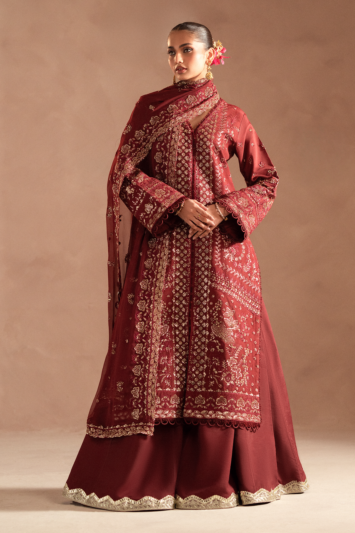 Selene Korean by Emaan Adeel Unstitched 3 Piece Raw Silk Collection'2024-Elyra