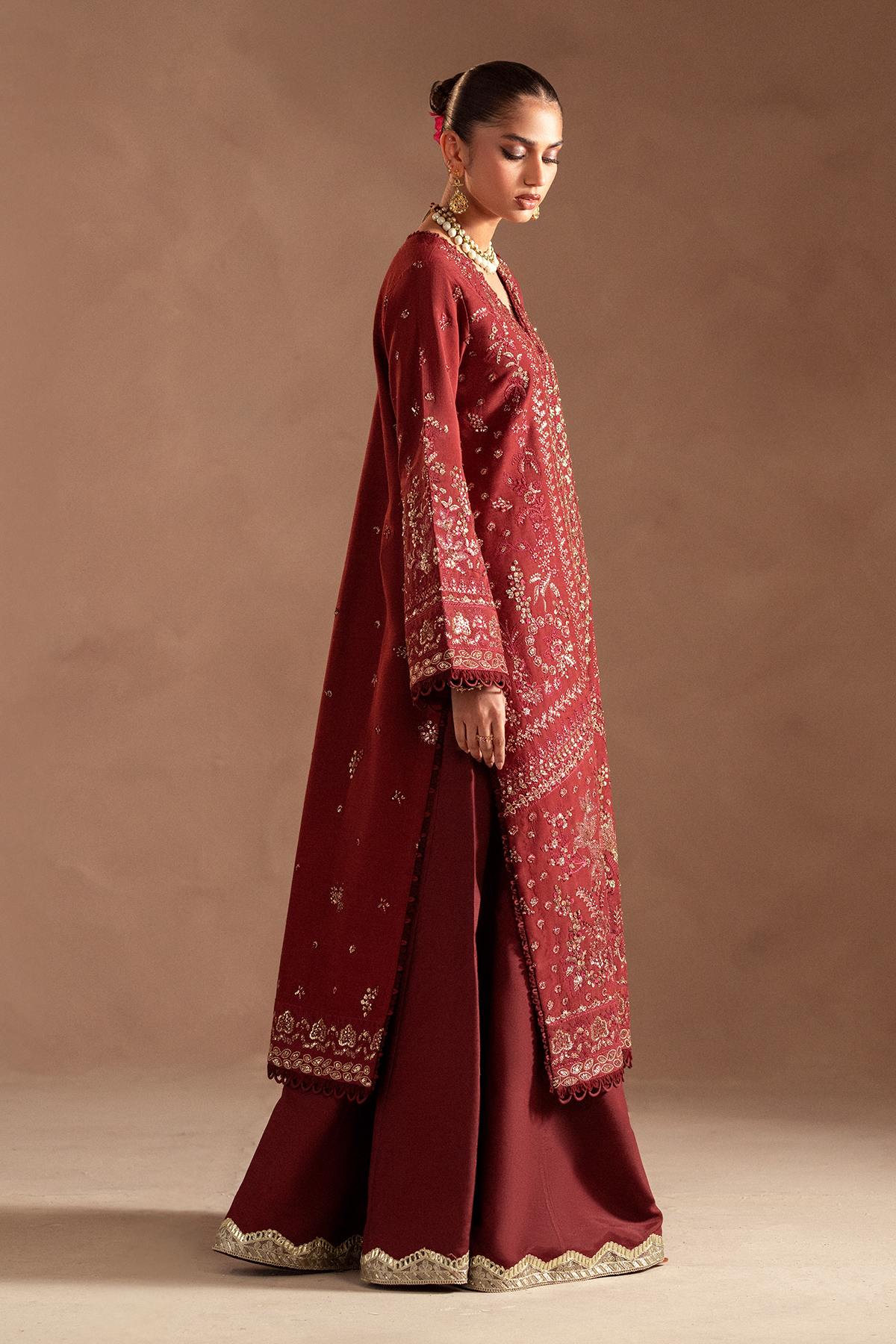 Selene Korean by Emaan Adeel Unstitched 3 Piece Raw Silk Collection'2024-Elyra