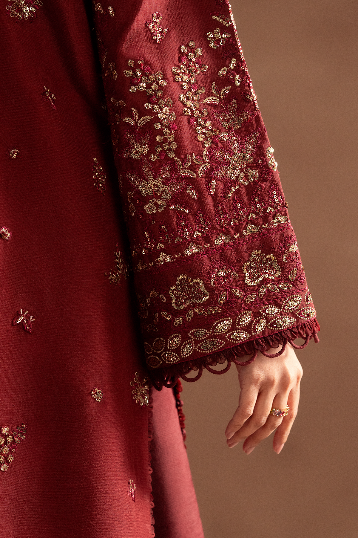 Selene Korean by Emaan Adeel Unstitched 3 Piece Raw Silk Collection'2024-Elyra