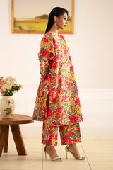 Fleur By Sheenora Stitched 2 Piece Co Ords Silk Lawn Collection-Floral Fiesta