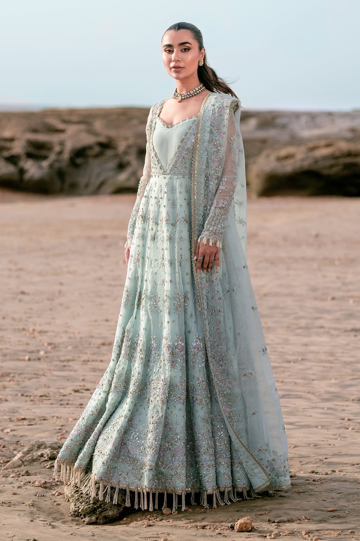 Reveuse By Emaan Adeel Unstitched 3 Piece Wedding Formals Collection'2024-LUNYA