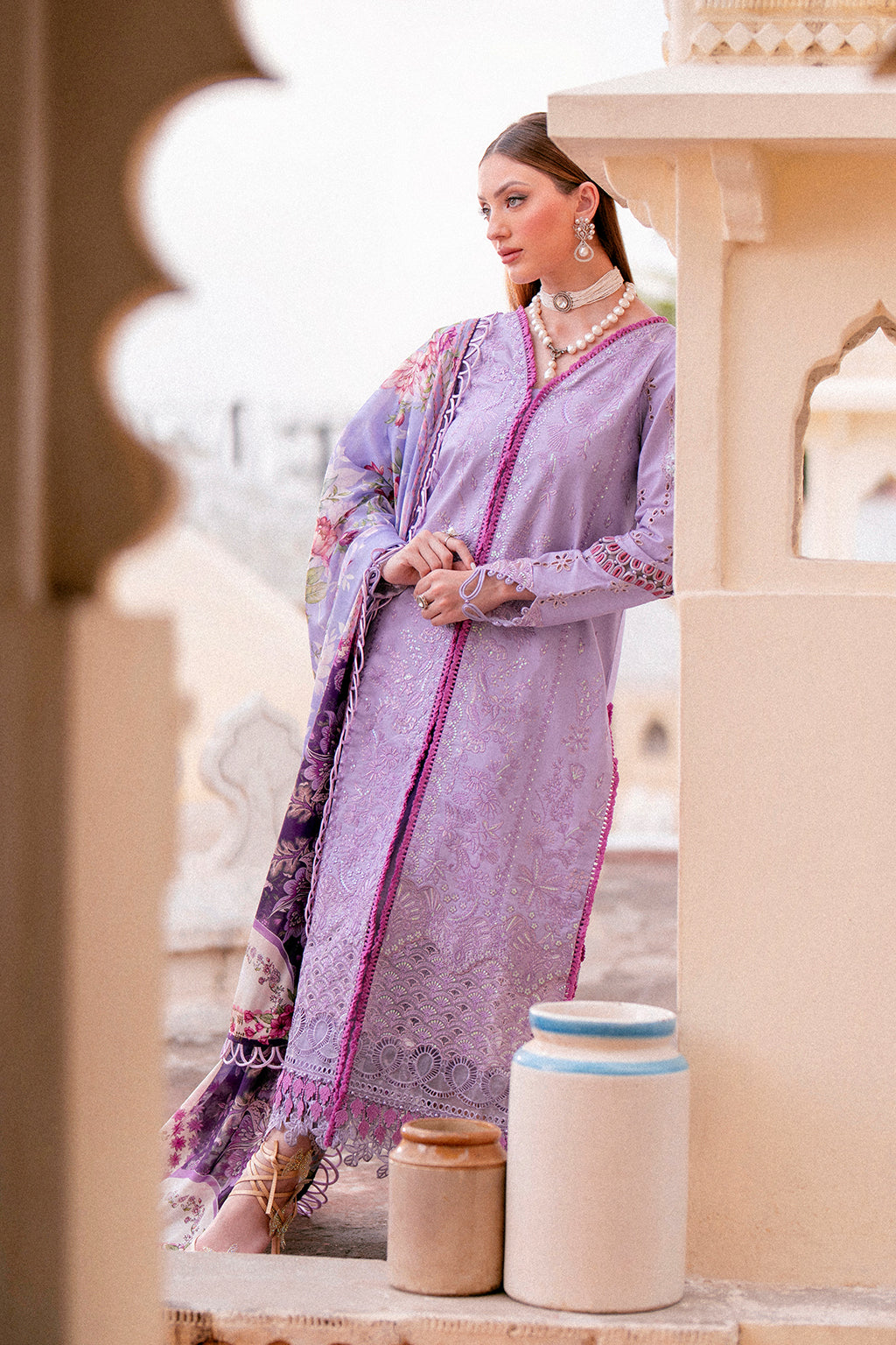 Zarposh Unstitched 3 Piece Summer Lawn Collection-Khaas