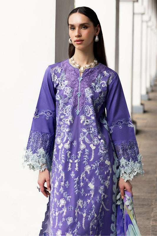 Manaram By Mushq Unstitched 3 Piece Luxury Lawn Collection'2025-MUN-08-Luminous Essence