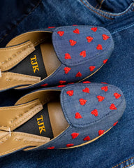 TJK Designs Loafers Collection'2025-Crimson Hearts Loafer