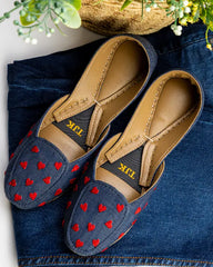 TJK Designs Loafers Collection'2025-Crimson Hearts Loafer