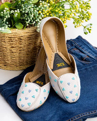 TJK Designs Loafers Collection'2025-Aqua Hearts Loafer